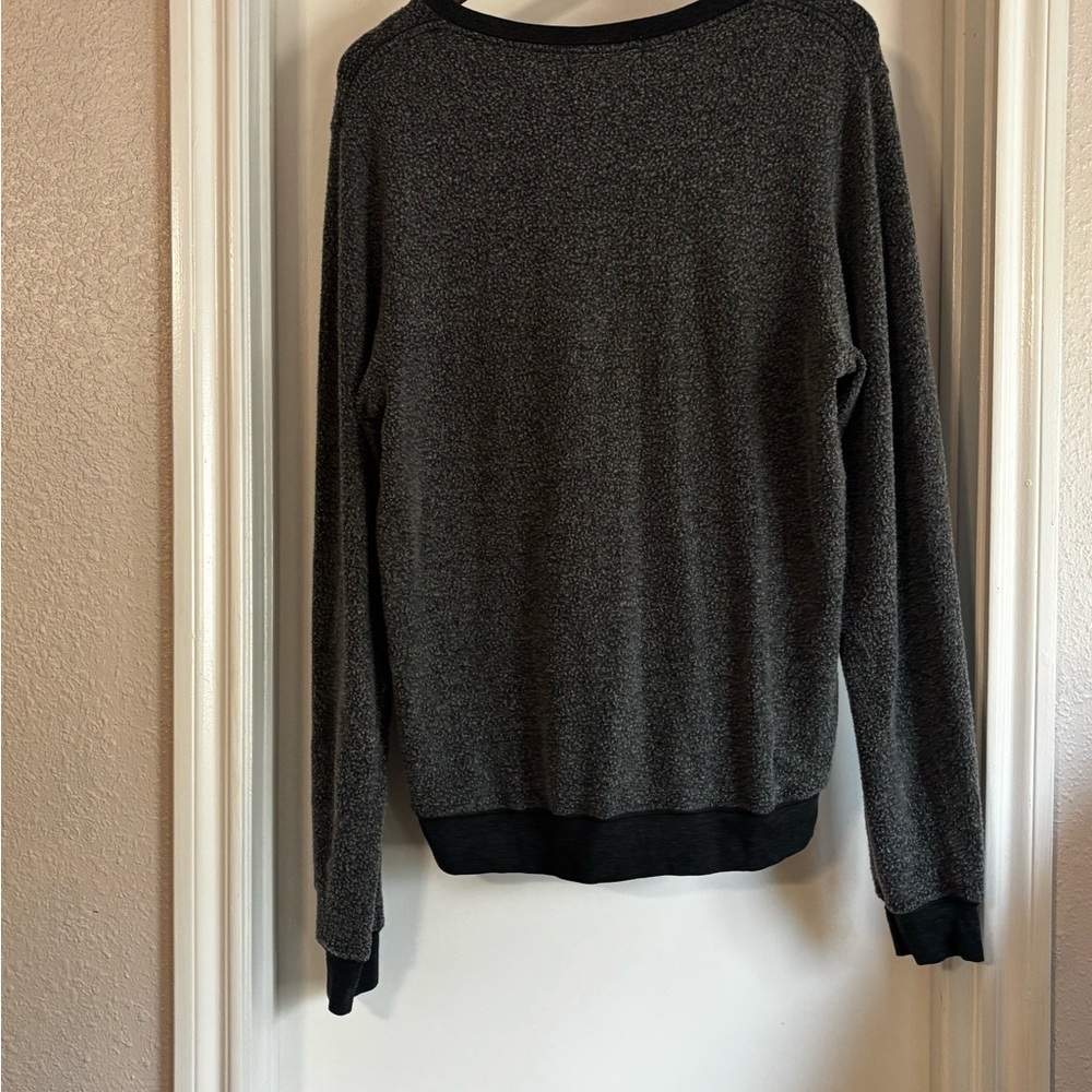 Wildfox Weekend Charcoal V-Neck Sweater - Picture 3 of 4